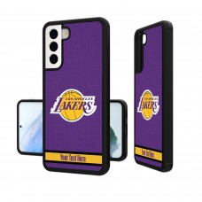 Чехол на телефон Los Angeles Lakers Personalized Stripe Galaxy