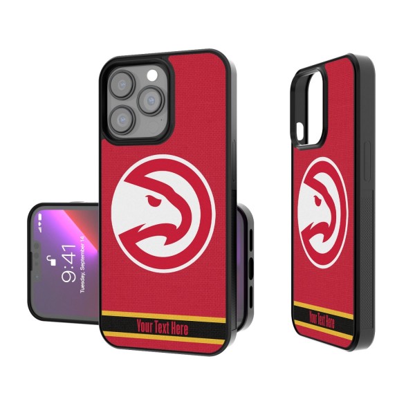 Чехол на телефон Atlanta Hawks Personalized Stripe Design iPhone