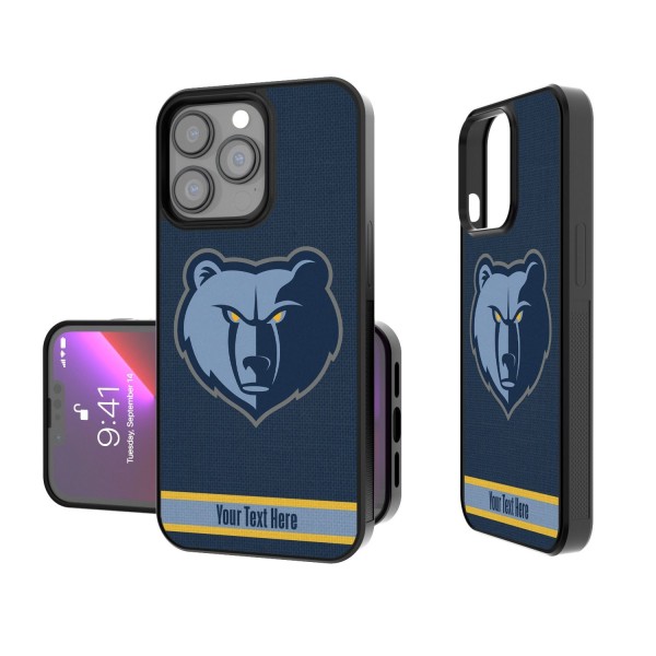 Чехол на телефон Memphis Grizzlies Personalized Stripe Design iPhone