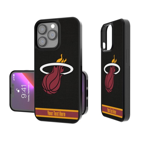 Чехол на телефон Miami Heat Personalized Stripe Design iPhone