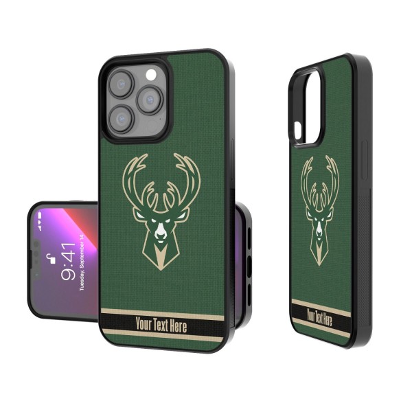 Чехол на телефон Milwaukee Bucks Personalized Stripe Design iPhone