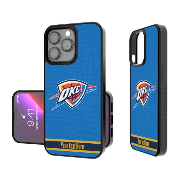 Чехол на телефон Oklahoma City Thunder Personalized Stripe Design iPhone