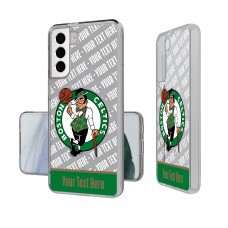 Именной чехол на телефон Boston Celtics Tilt Design Galaxy Clear