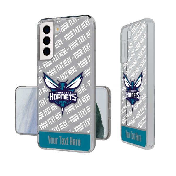 Именной чехол на телефон Charlotte Hornets Tilt Design Galaxy Clear