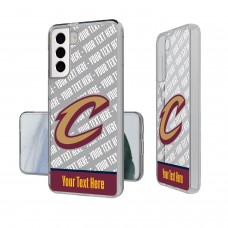 Именной чехол на телефон Cleveland Cavaliers Tilt Design Galaxy Clear
