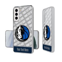 Именной чехол на телефон Dallas Mavericks Tilt Design Galaxy Clear