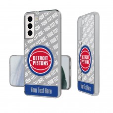 Именной чехол на телефон Detroit Pistons Tilt Design Galaxy Clear