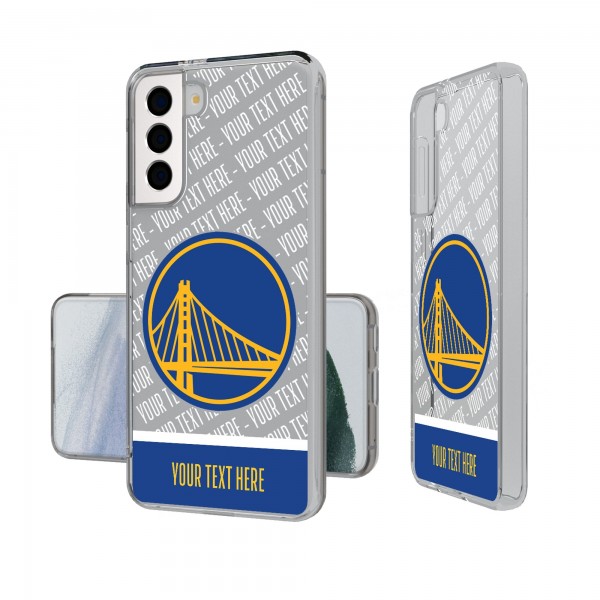 Именной чехол на телефон Golden State Warriors Tilt Design Galaxy Clear