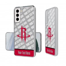 Именной чехол на телефон Houston Rockets Tilt Design Galaxy Clear