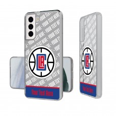 Именной чехол на телефон LA Clippers Tilt Design Galaxy Clear