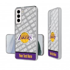 Именной чехол на телефон Los Angeles Lakers Tilt Design Galaxy Clear