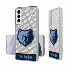 Именной чехол на телефон Memphis Grizzlies Tilt Design Galaxy Clear