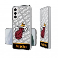 Именной чехол на телефон Miami Heat Tilt Design Galaxy Clear