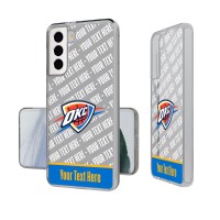 Именной чехол на телефон Oklahoma City Thunder Tilt Design Galaxy Clear