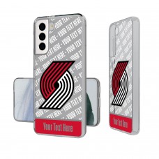 Именной чехол на телефон Portland Trail Blazers Tilt Design Galaxy Clear