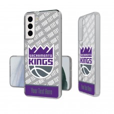 Именной чехол на телефон Sacramento Kings Tilt Design Galaxy Clear