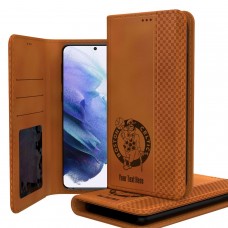Именной чехол на телефон Boston Celtics Burn Design Galaxy Folio