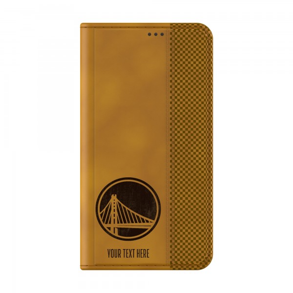 Именной чехол на телефон Golden State Warriors Burn Design Galaxy Folio
