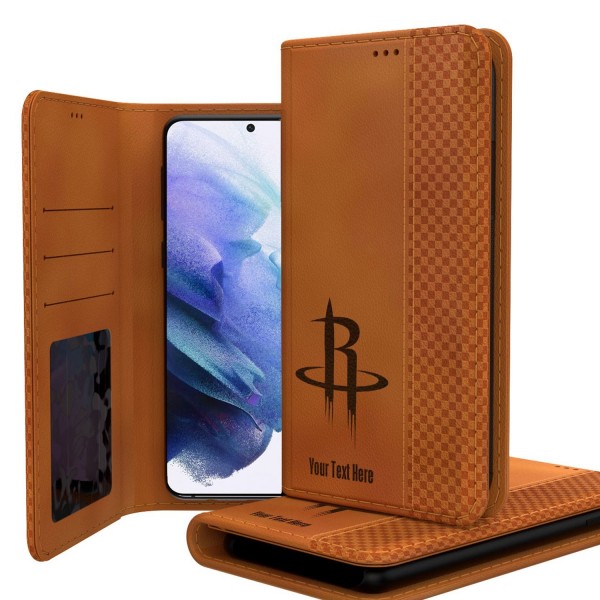Именной чехол на телефон Houston Rockets Burn Design Galaxy Folio