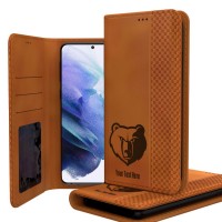 Именной чехол на телефон Memphis Grizzlies Burn Design Galaxy Folio
