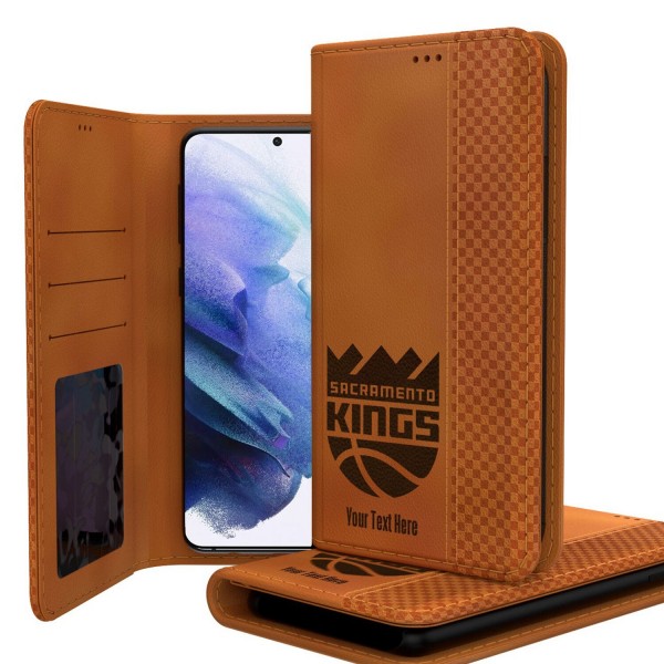 Именной чехол на телефон Sacramento Kings Burn Design Galaxy Folio