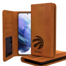 Именной чехол на телефон Toronto Raptors Burn Design Galaxy Folio