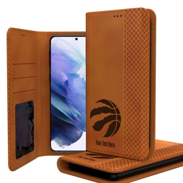 Именной чехол на телефон Toronto Raptors Burn Design Galaxy Folio