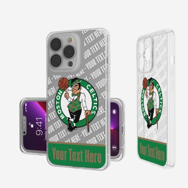 Чехол на телефон Boston Celtics Tilt Design Clear
