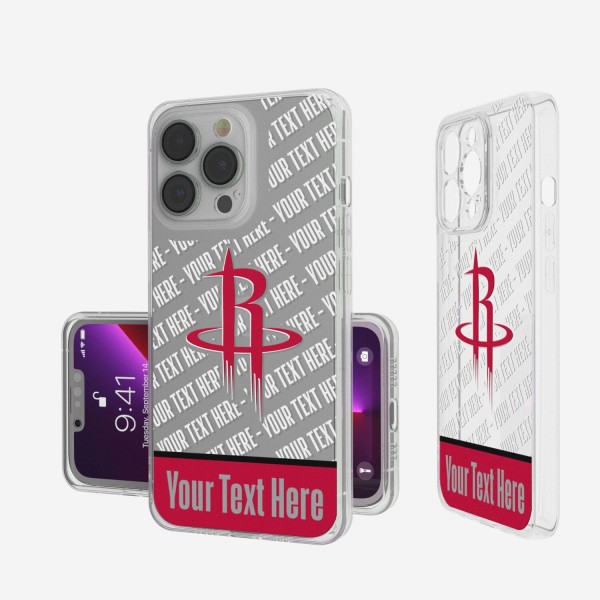 Чехол на телефон Houston Rockets Tilt Design Clear