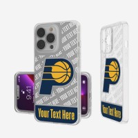 Indiana Pacers Personalized Tilt Design iPhone Clear Case