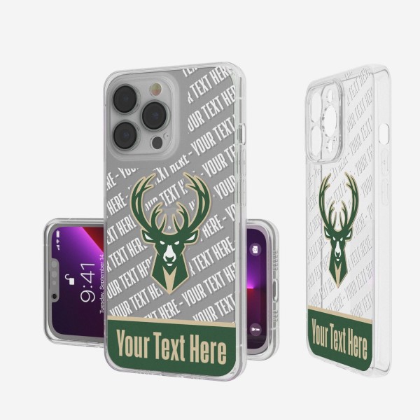 Чехол на телефон Milwaukee Bucks Tilt Design Clear