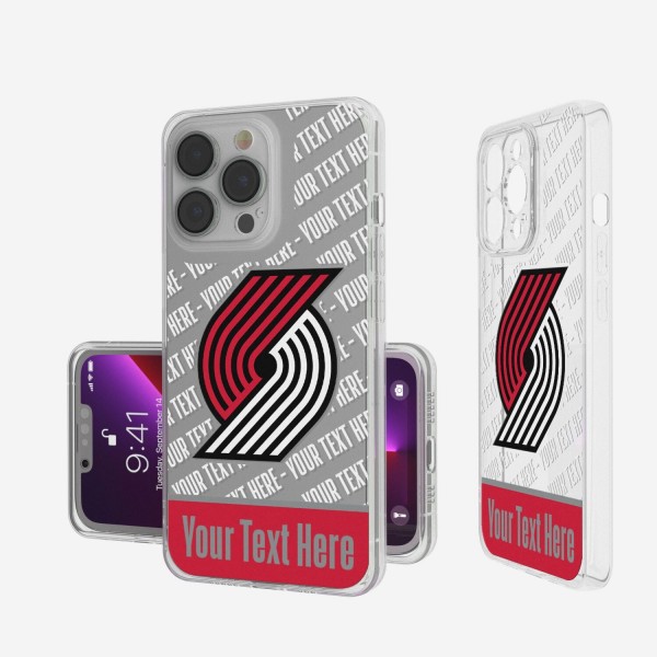 Чехол на телефон Portland Trail Blazers Tilt Design Clear