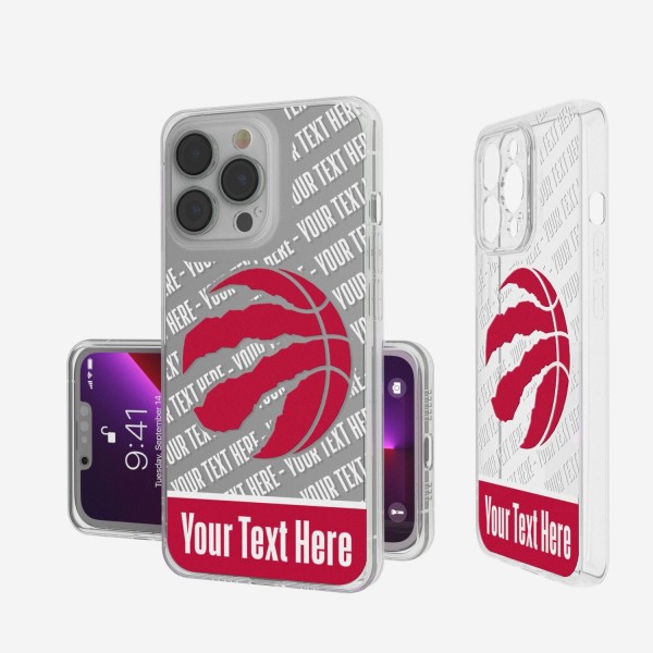 Чехол на телефон Toronto Raptors Tilt Design Clear