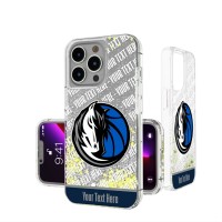 Именной чехол на телефон Dallas Mavericks Stripe iPhone Glitter