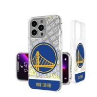 Именной чехол на телефон Golden State Warriors Stripe iPhone Glitter