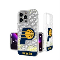 Indiana Pacers Personalized Stripe iPhone Glitter Case