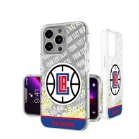 Именной чехол на телефон LA Clippers Stripe iPhone Glitter