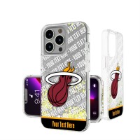 Именной чехол на телефон Miami Heat Stripe iPhone Glitter