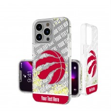 Именной чехол на телефон Toronto Raptors Stripe iPhone Glitter