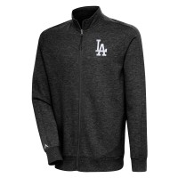 Кофта на молнии Los Angeles Dodgers Antigua Action - Heather Black
