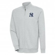 Кофта на молнии New York Yankees Antigua Action - Heather Gray