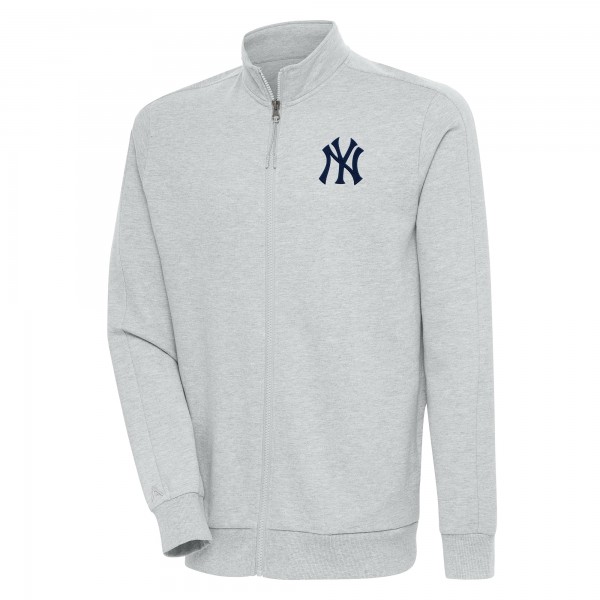 Кофта на молнии New York Yankees Antigua Action - Heather Gray