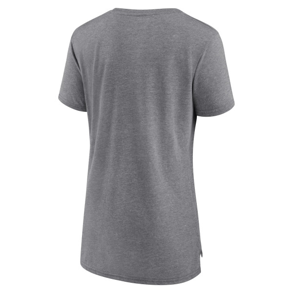 Женская футболка Charlotte Hornets Heather Gray Heritage Tri-Blend