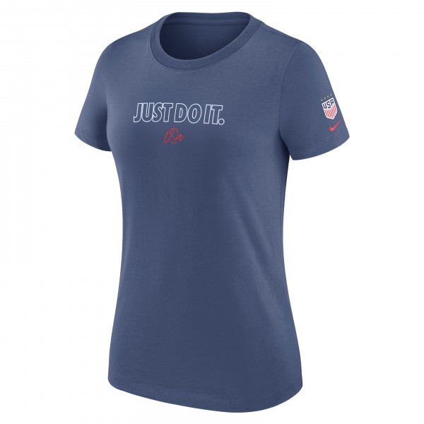 USWNT Nike WoJust Do It T-Shirt - Blue