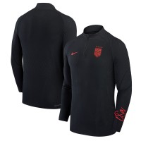 USWNT Nike 2023 Strike Drill Performance Quarter-Zip Long Sleeve Top - Black