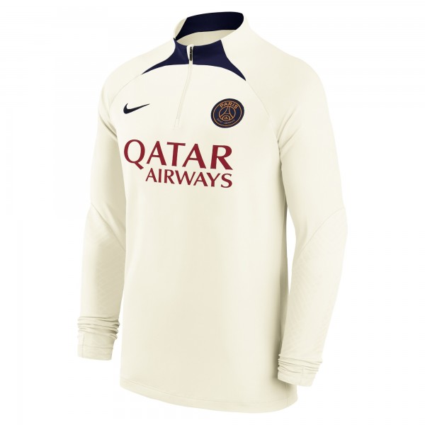 Кофта на короткой молнии Paris Saint-Germain Nike Strike Drill 2023/24 Performance - Cream