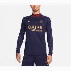 Кофта на короткой молнии Paris Saint-Germain Nike 2023/24 Strike Drill Performance Raglan - Navy