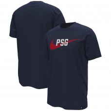 Футболка Paris Saint-Germain Nike Swoosh - Navy