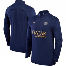 Кофта на короткой молнии Paris Saint-Germain Nike 2023/24 Strike Drill Raglan - Navy