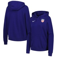 USMNT Nike WoEssential Raglan Pullover Hoodie - Navy